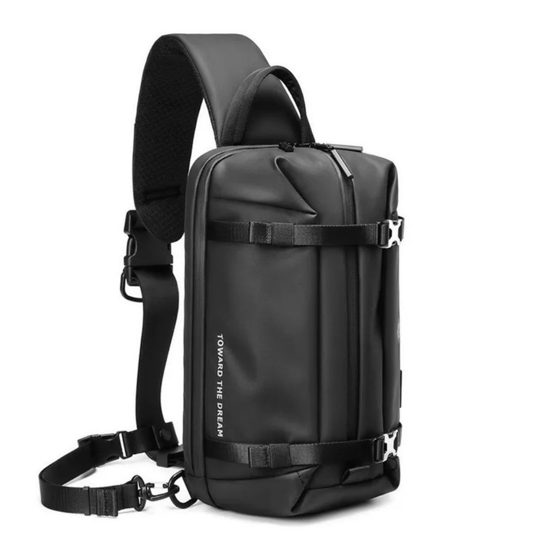 Umhängetasche für Herren ⎜ Wasserabweisende Crossbody-Tasche aus Oxford-Gewebe mit Verstellbarem Tragesystem