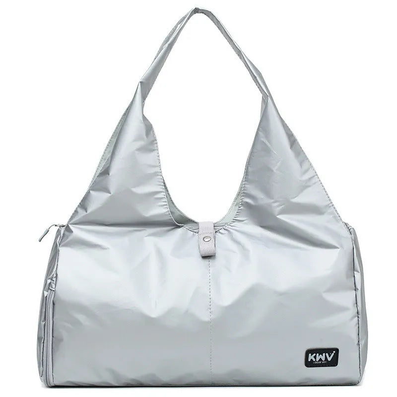 Yogatasche für Damen ⎜ Leichte Schultertasche mit großem Hauptfach und seitlichem Reißverschlussfach