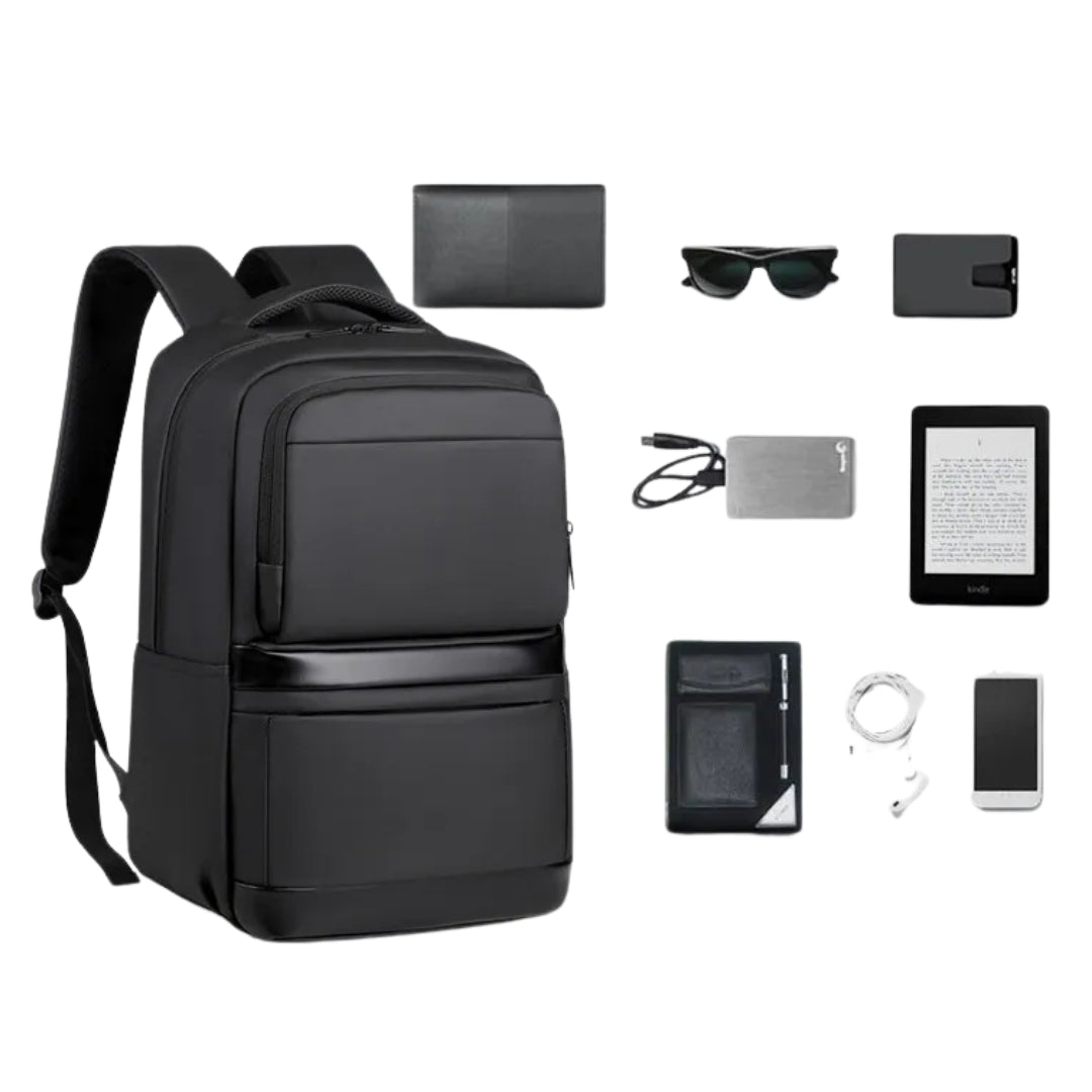 Wasserfester Rucksack für Herren ⎜ Großer, praktischer Laptop- und Reiseträger mit viel Stauraum