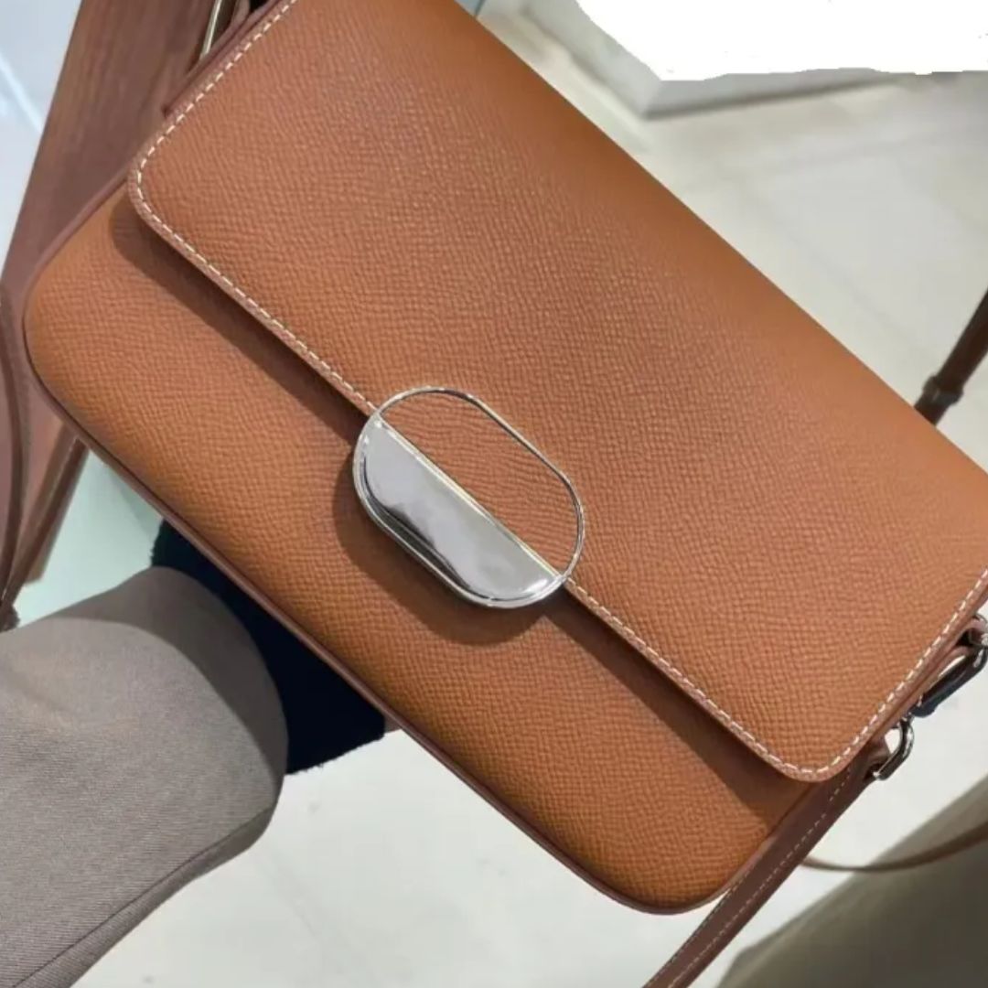 Schultertasche für Damen ⎜ Elegante Handtasche aus Kunstleder mit Verschluss