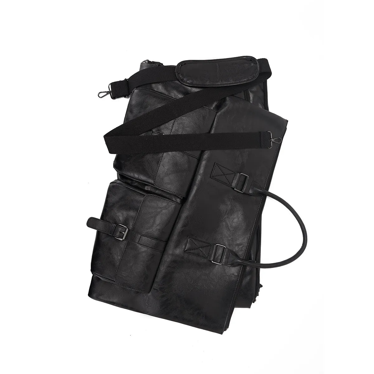 Reisetasche aus PU-Leder ⎜ Praktisches Design mit großer Kapazität und mehreren Außentaschen