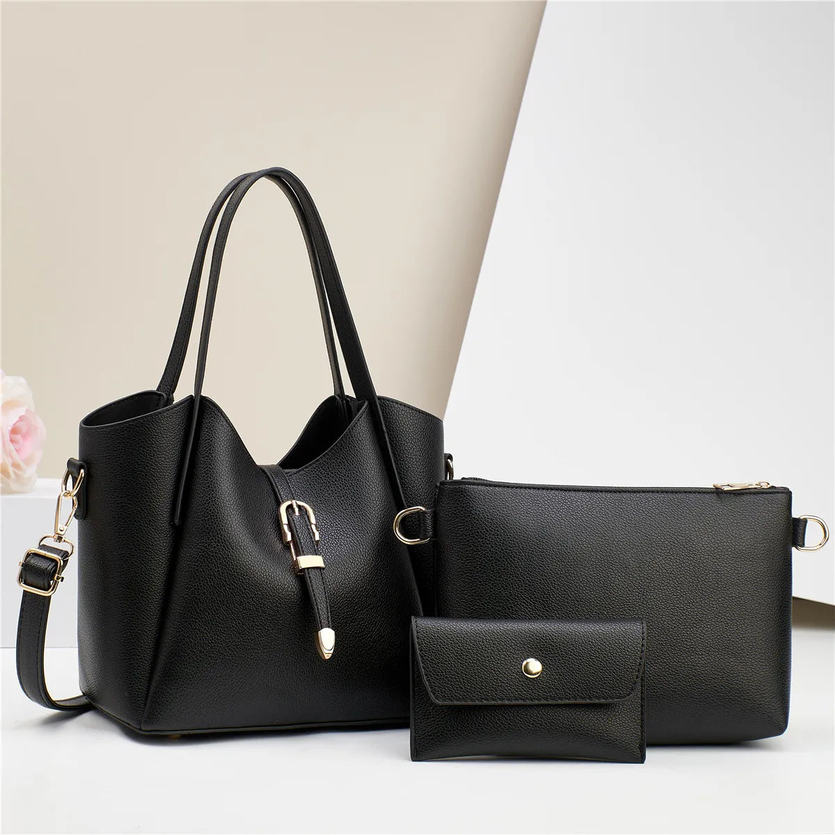 Umhängetasche für Damen ⎜ Drei-teiliges Set mit großem Stauraum und praktischem Design