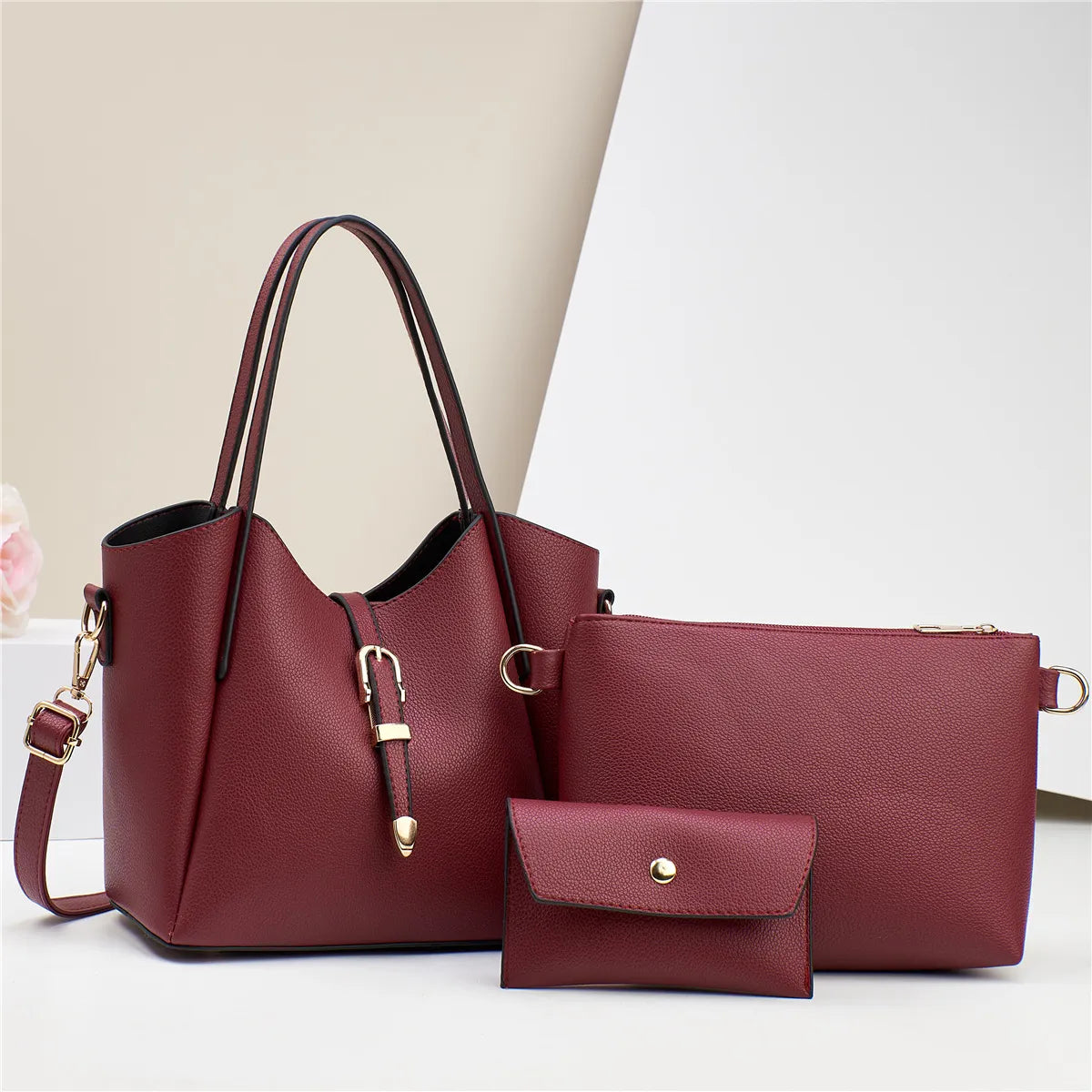 Umhängetasche für Damen ⎜ Drei-teiliges Set mit großem Stauraum und praktischem Design