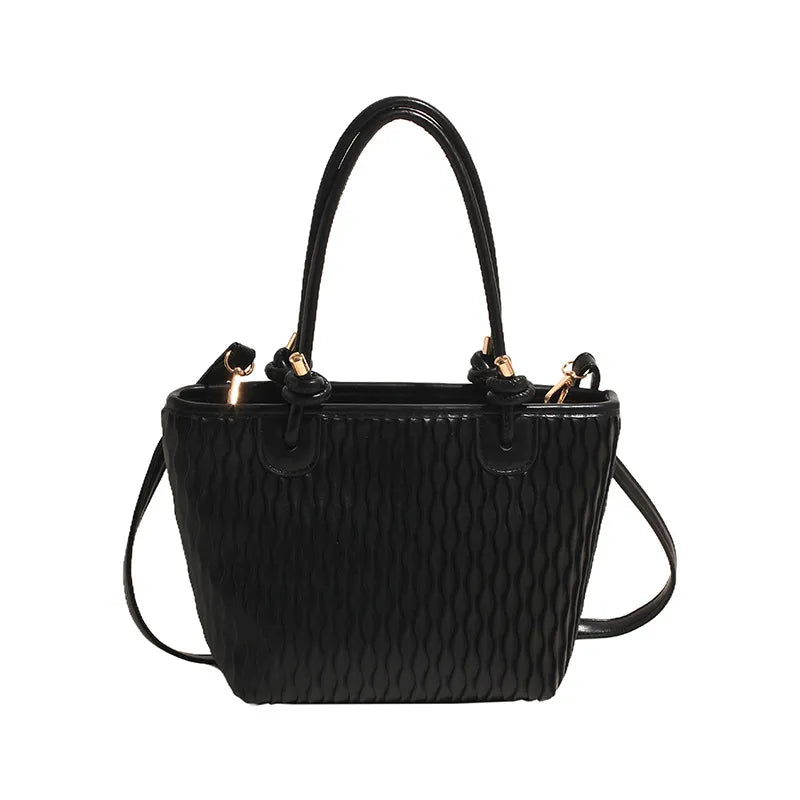 Modische Umhängetasche für Damen ⎜ Schlichte Tasche mit strukturiertem Design und verstellbarem Riemen