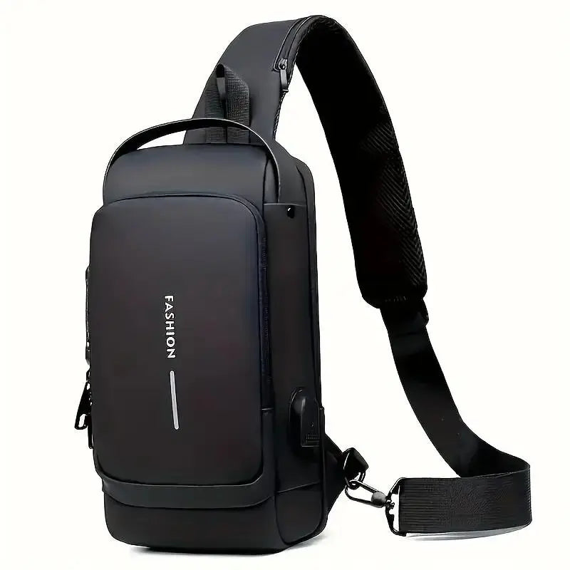 Wasserdichte Umhängetasche für Herren ⎜ Multifunktionale Brusttasche für Outdoor-Aktivitäten und Reisen