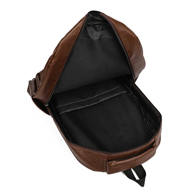 Leder Rucksack für Herren ⎜ Robuster Business-Rucksack mit viel Stauraum für Arbeit und Reisen