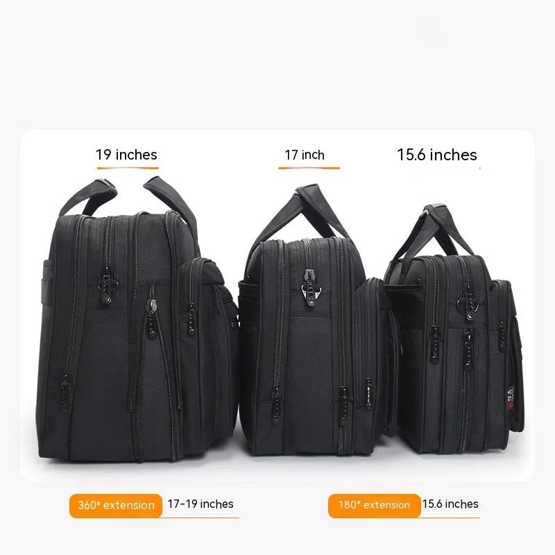Laptoptasche für Herren ⎜ Robuste Aktentasche aus Canvas mit viel Stauraum und praktischen Fächern