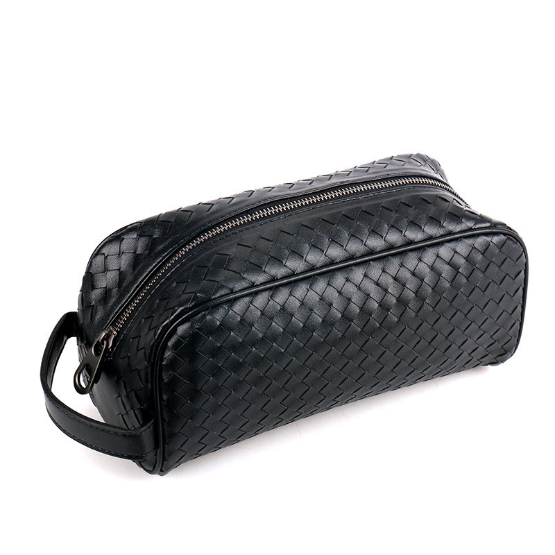Leder Clutch für Herren ⎜ Handgefertigte Tasche mit großzügigem Stauraum und robustem Reißverschluss