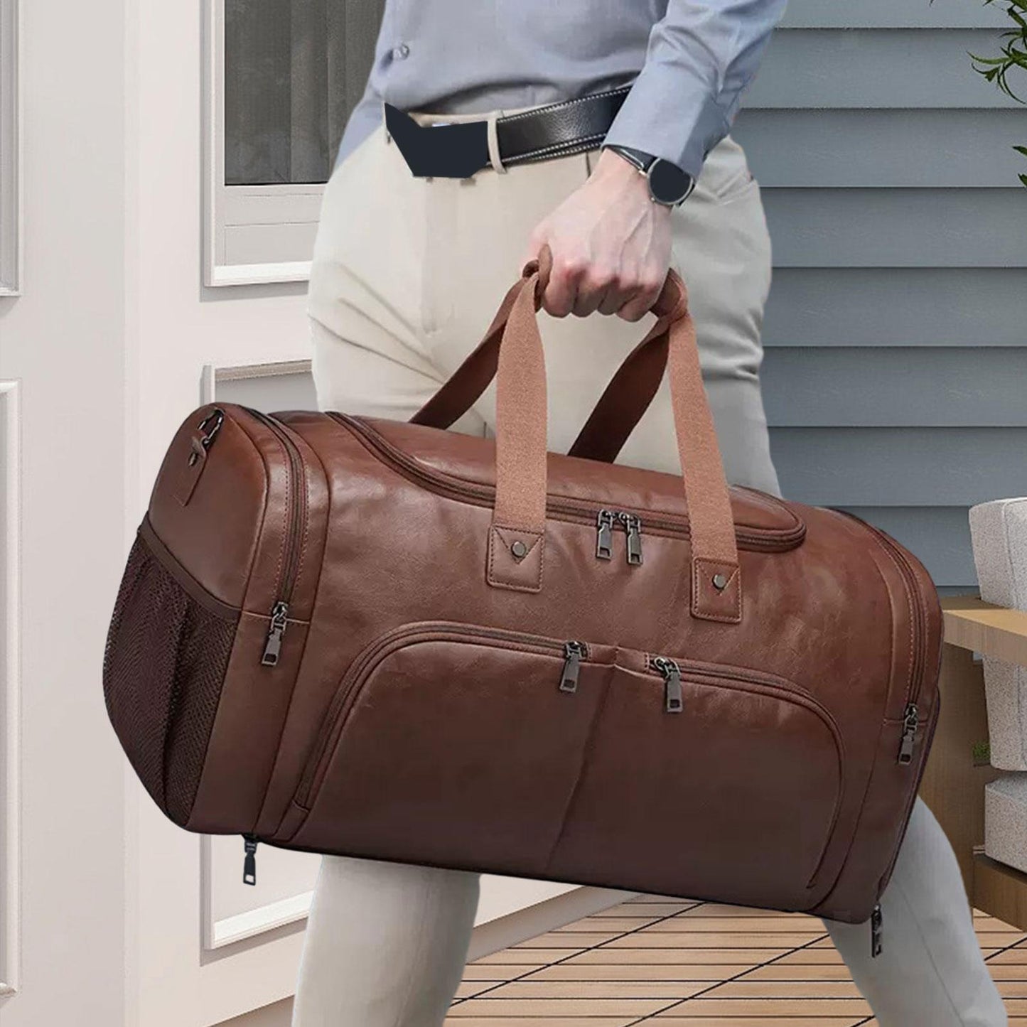 Reisetasche für Herren ⎜ Große Kapazität mit abnehmbarem Schultergurt und praktischem Design für unterwegs