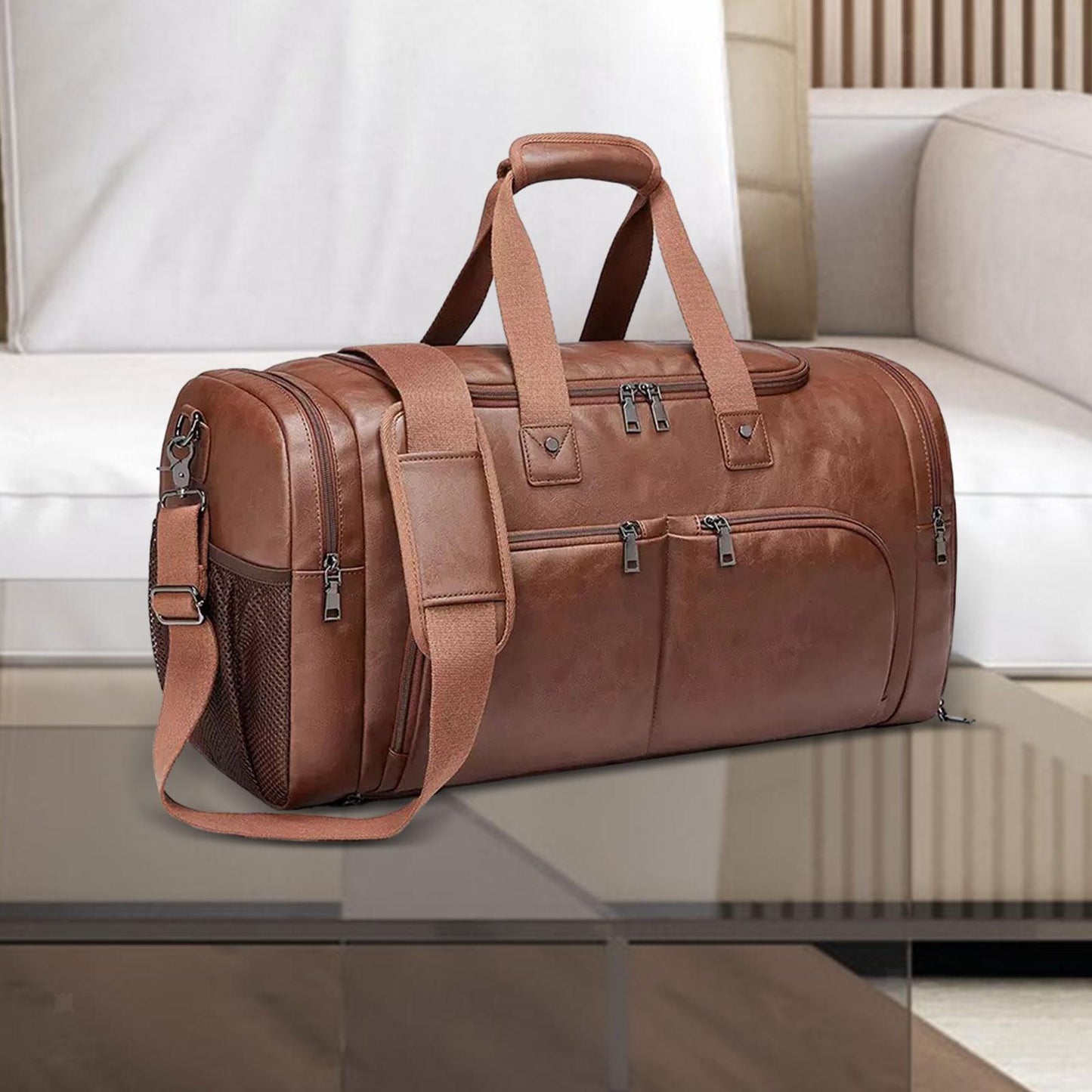 Reisetasche für Herren ⎜ Große Kapazität mit abnehmbarem Schultergurt und praktischem Design für unterwegs