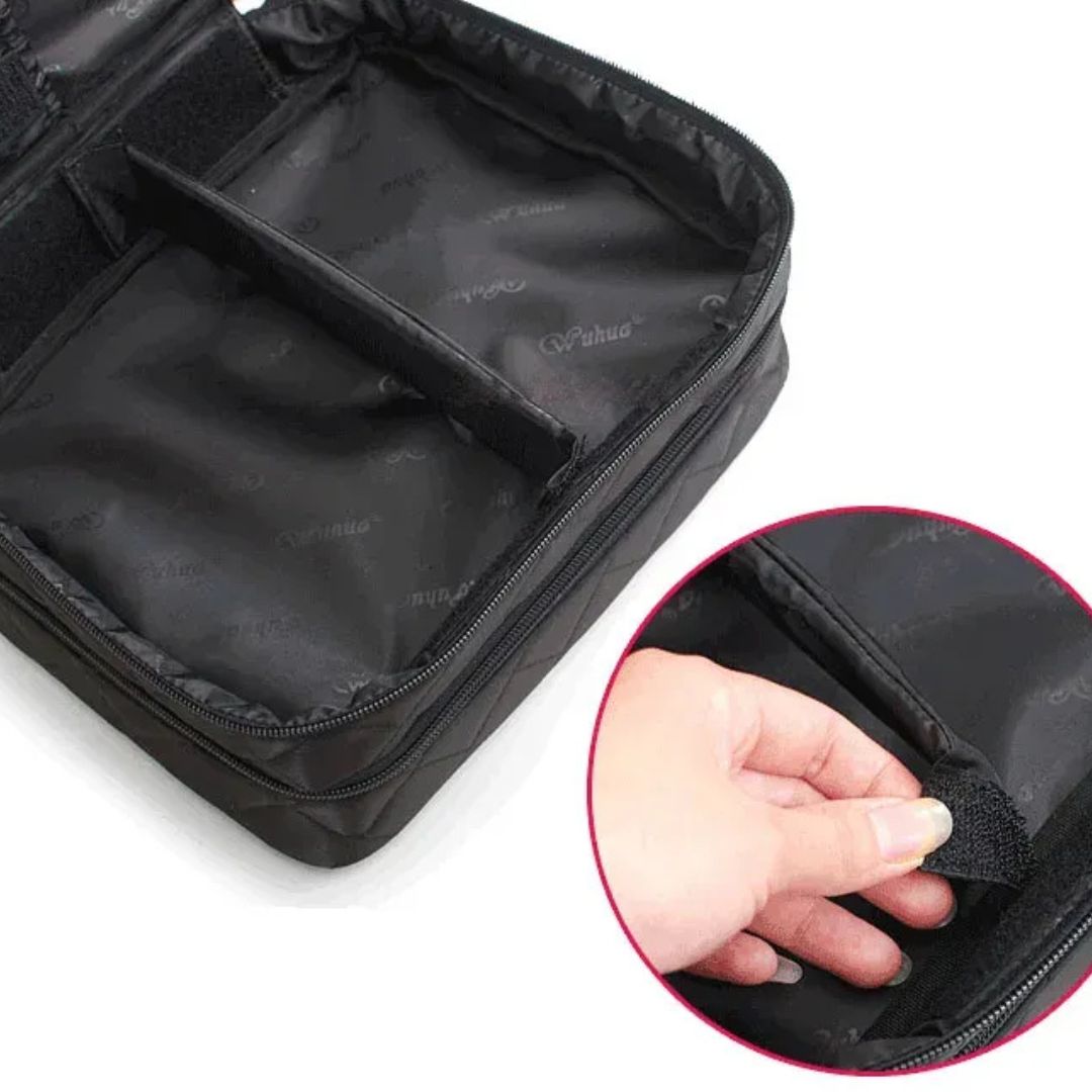 Kosmetiktasche für Damen ⎜ Große Aufbewahrung mit Fächern und robustem Reißverschluss