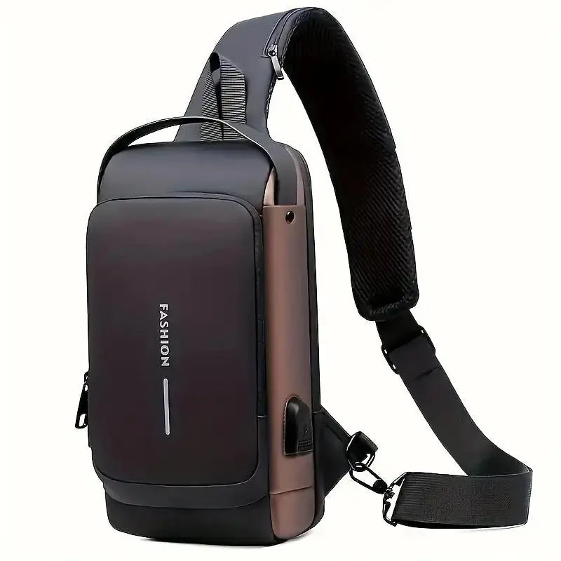 Wasserdichte Umhängetasche für Herren ⎜ Multifunktionale Brusttasche für Outdoor-Aktivitäten und Reisen