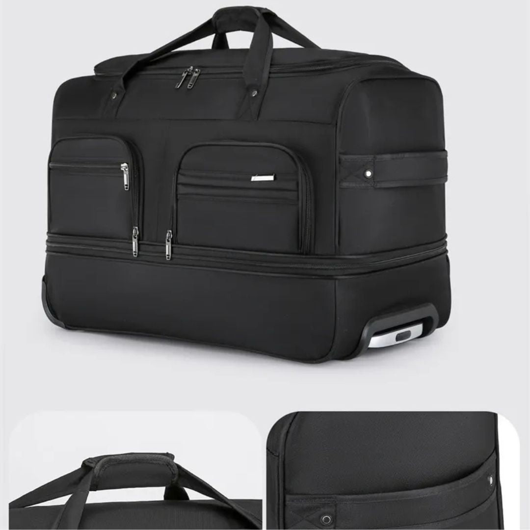Reisetasche mit Rollen ⎜ Große Kapazität und multifunktionales Design für flexiblen Stauraum