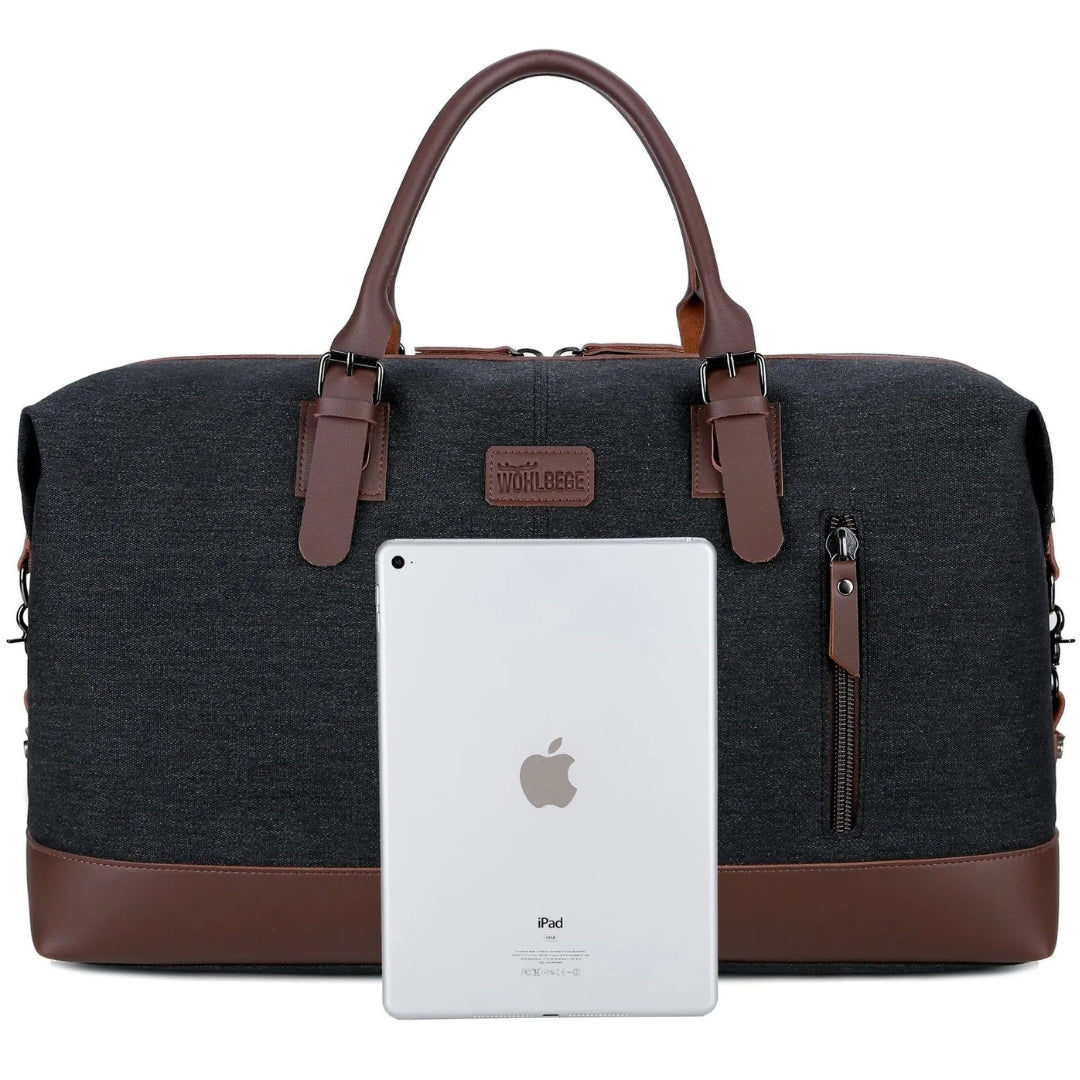 Reisetasche für Herren ⎜ Robuste Canvas-Tasche mit großem Fassungsvermögen für Sport und Outdoor