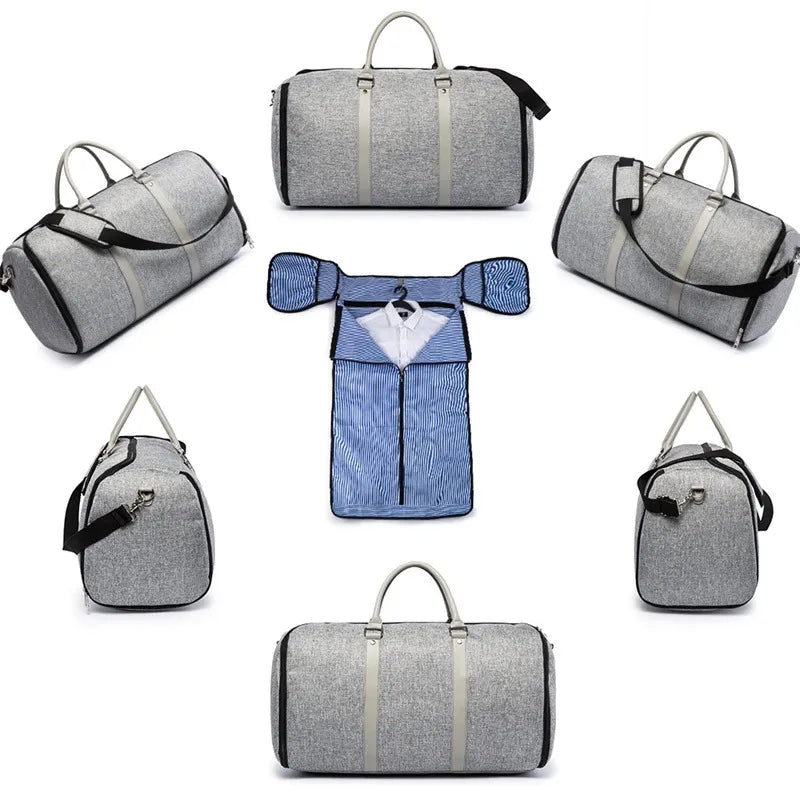 Reisetasche für Damen und Herren ⎜ Große Weekender-Tasche mit Schultergurt und separatem Schuhfach