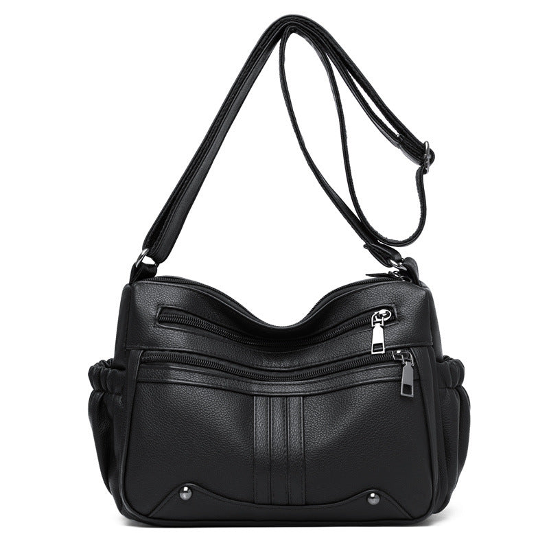 Modische Umhängetasche für Damen ⎜ Große Tasche mit mehreren Fächern und praktischem Design