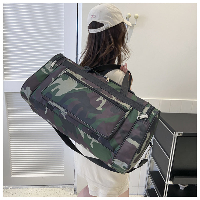 Multifunktionale Reisetasche ⎜ Große Kapazität im modernen Camouflage-Design mit praktischen Fächern
