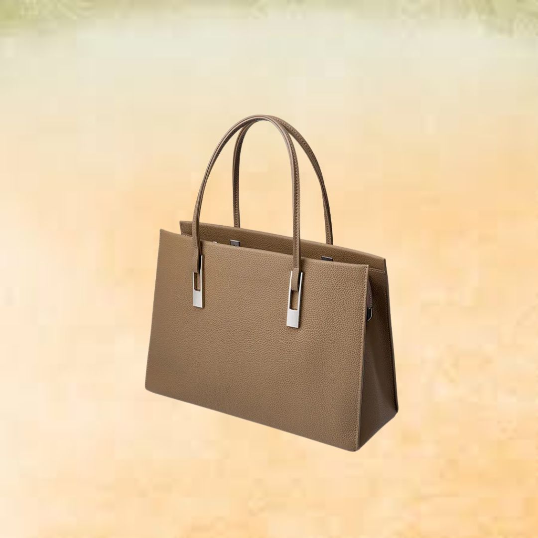 Große Leder-Shopper Tasche für Damen ⎜ Geräumiger Begleiter mit eleganter Optik und praktischen Tragegriffen