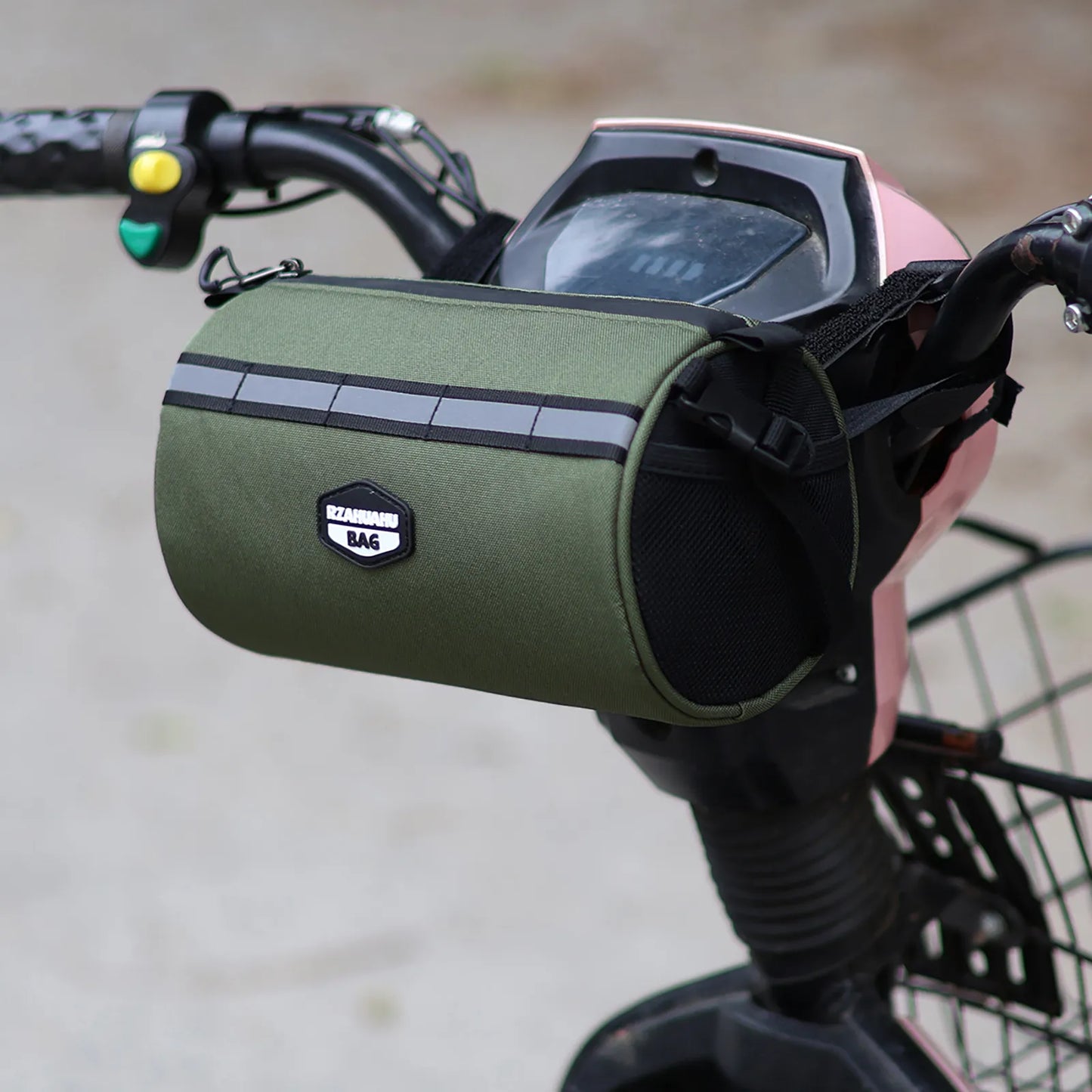 Fahrrad-Lenkertasche ⎜ Kompakte Rahmentasche mit großer Kapazität und reflektierendem Streifen