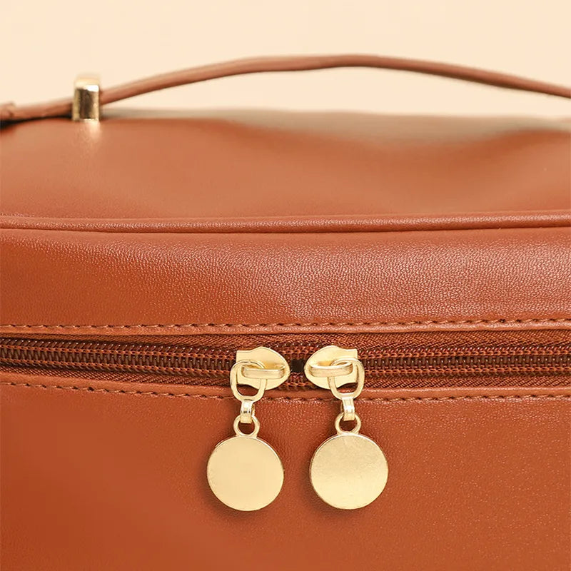 Kosmetiktasche für Damen ⎜ Praktische Reise-Tasche mit großem Fassungsvermögen und Tragegriff