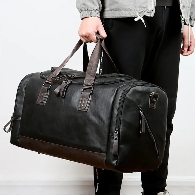Reisetasche für Herren ⎜ Große Kapazität mit abnehmbarem Schultergurt und praktischem Design für unterwegs