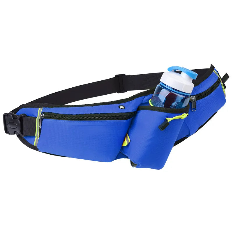 Laufgürteltasche für Damen und Herren ⎜ Sportliche Hüfttasche mit Flaschenhalter und Handyfach für unterwegs