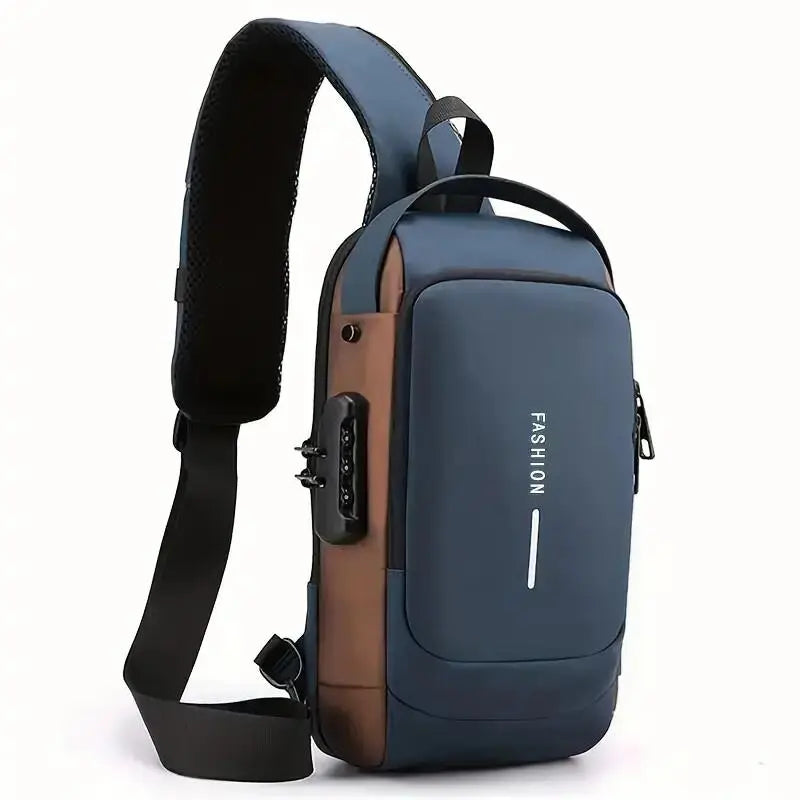 Wasserdichte Umhängetasche für Herren ⎜ Multifunktionale Brusttasche für Outdoor-Aktivitäten und Reisen