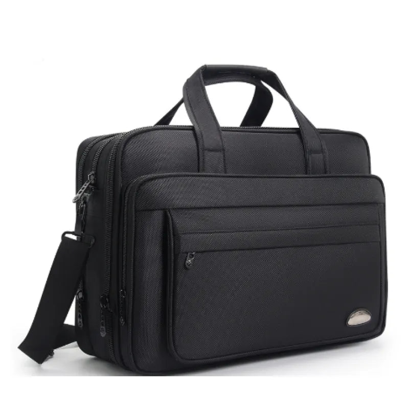 Laptoptasche für Herren ⎜ Robuste Aktentasche aus Canvas mit viel Stauraum und praktischen Fächern