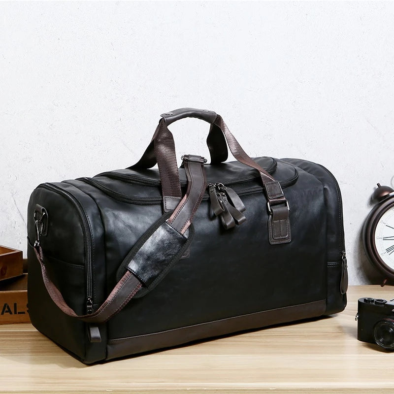 Reisetasche für Herren ⎜ Große Kapazität mit abnehmbarem Schultergurt und praktischem Design für unterwegs