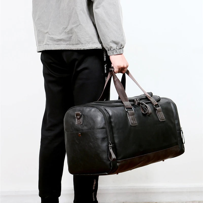 Reisetasche für Herren ⎜ Große Kapazität mit abnehmbarem Schultergurt und praktischem Design für unterwegs