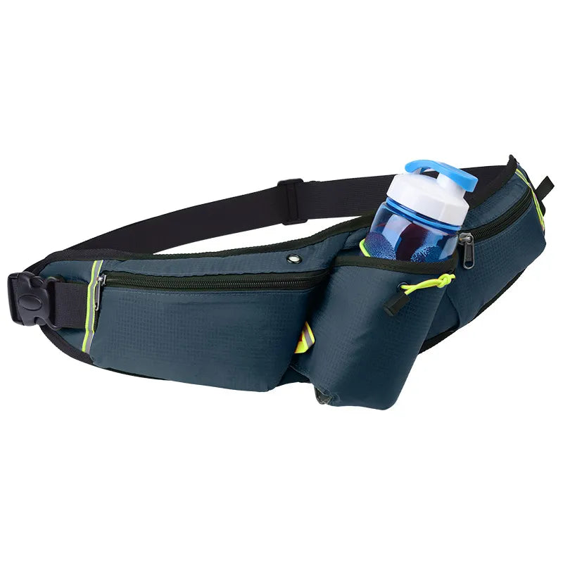 Laufgürteltasche für Damen und Herren ⎜ Sportliche Hüfttasche mit Flaschenhalter und Handyfach für unterwegs