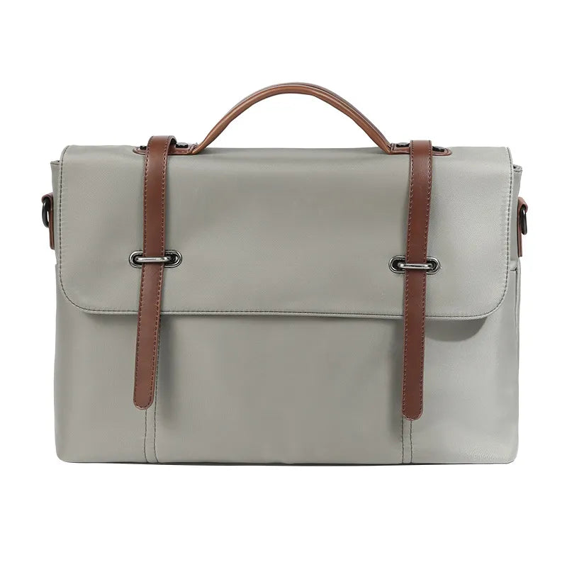 Umhängetasche für Herren ⎜ Lässige Canvas-Tasche mit Tragegriff und stilvollen Riemen für Alltag und Büro
