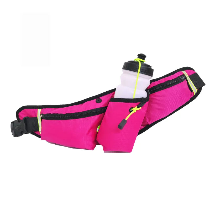 Laufgürteltasche für Damen und Herren ⎜ Sportliche Hüfttasche mit Flaschenhalter und Handyfach für unterwegs
