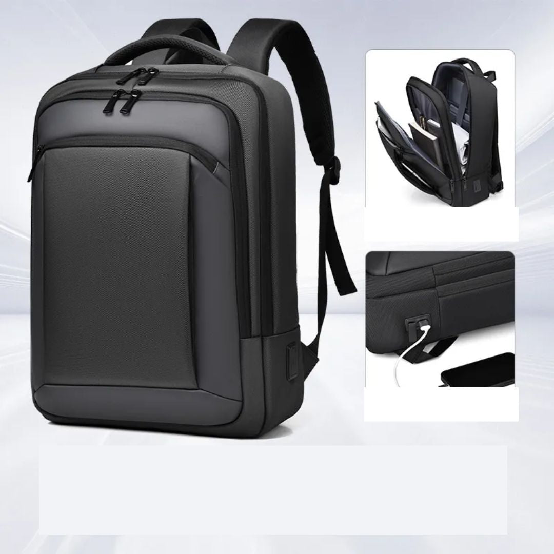 Business Rucksack für Herren ⎜ Moderner und Eleganter Rucksack für Arbeit und Reisen