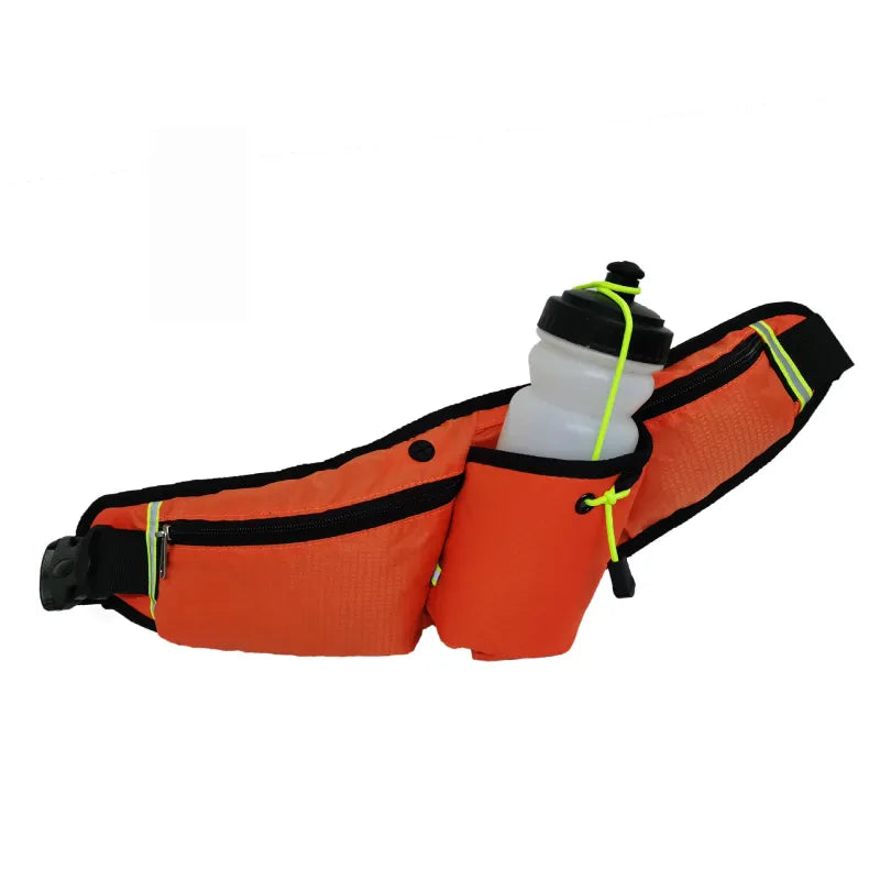 Laufgürteltasche für Damen und Herren ⎜ Sportliche Hüfttasche mit Flaschenhalter und Handyfach für unterwegs