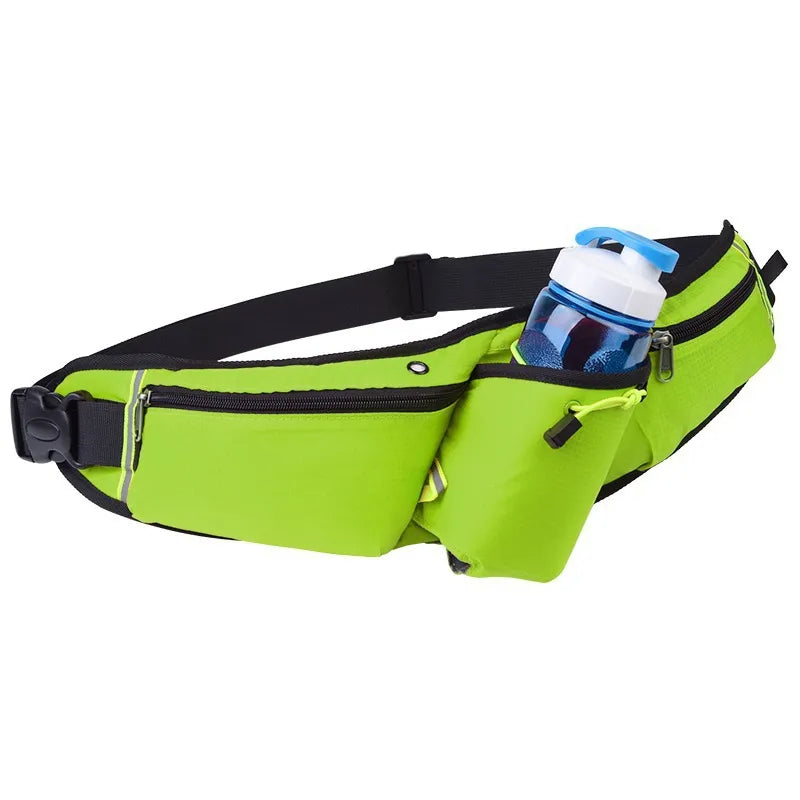 Laufgürteltasche für Damen und Herren ⎜ Sportliche Hüfttasche mit Flaschenhalter und Handyfach für unterwegs
