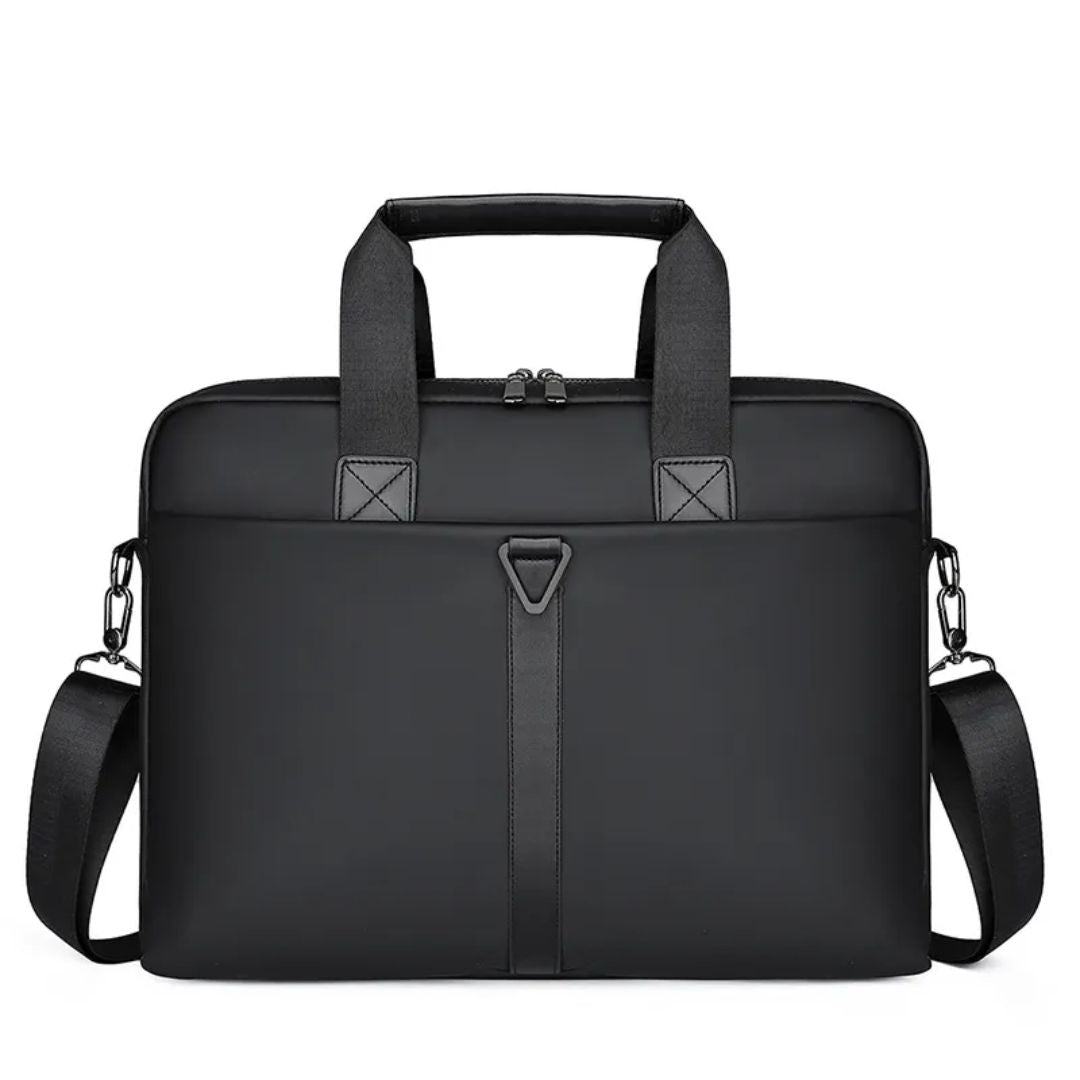 Laptoptasche für Herren ⎜ Strapazierfähige Aktentasche aus PU mit viel Stauraum und Umhängegurt