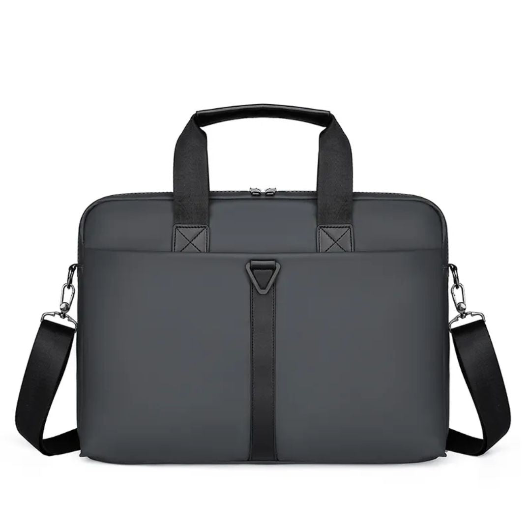 Laptoptasche für Herren ⎜ Strapazierfähige Aktentasche aus PU mit viel Stauraum und Umhängegurt