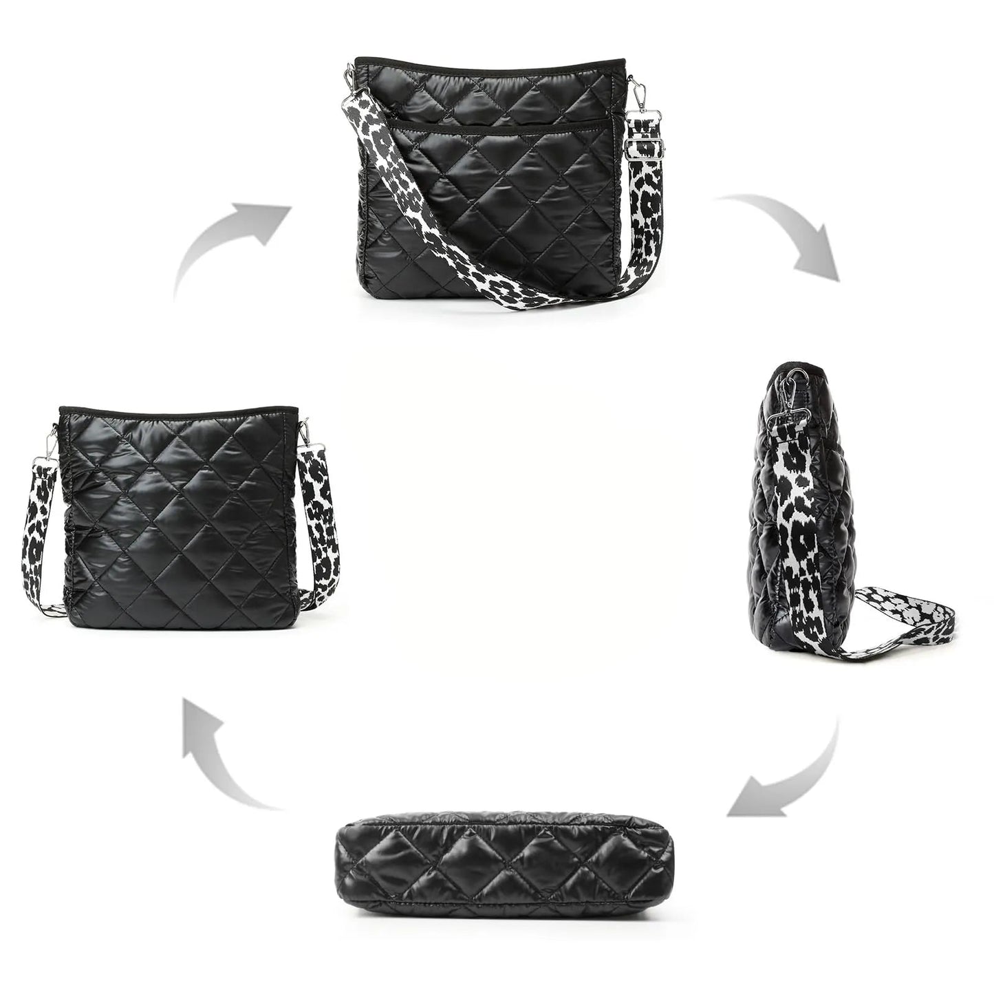 Wasserabweisende Nylon Crossbody Tasche ⎜ Vielseitig und praktisch mit robustem Design