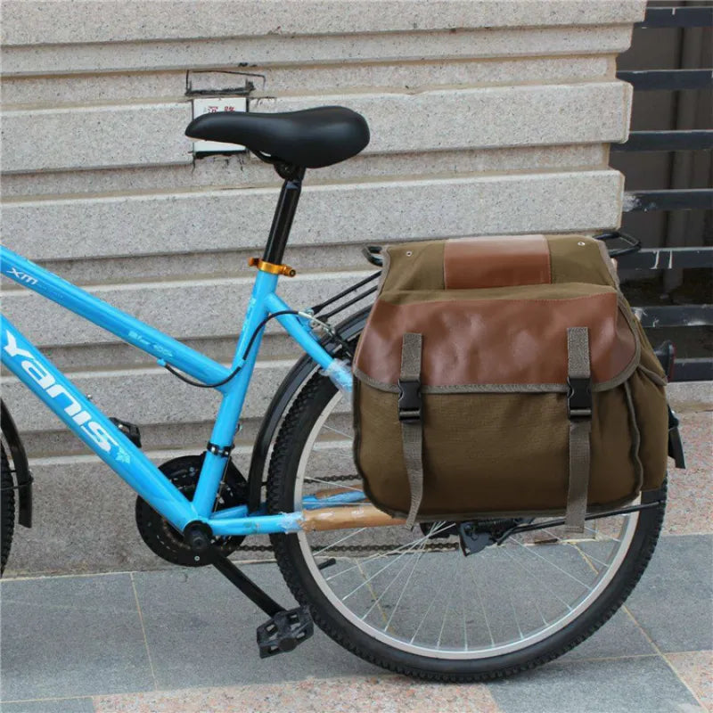 Fahrrad-Doppeltasche für Gepäckträger ⎜ Robuste Hinterradtasche mit großem Stauraum und wetterfestem Design
