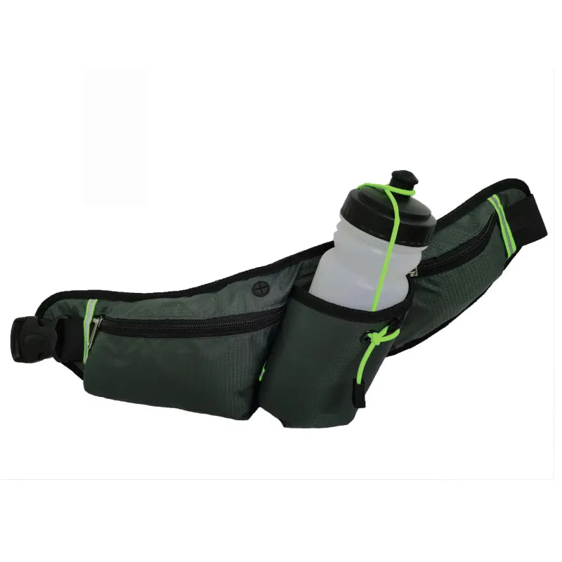 Laufgürteltasche für Damen und Herren ⎜ Sportliche Hüfttasche mit Flaschenhalter und Handyfach für unterwegs