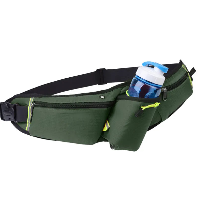 Laufgürteltasche für Damen und Herren ⎜ Sportliche Hüfttasche mit Flaschenhalter und Handyfach für unterwegs