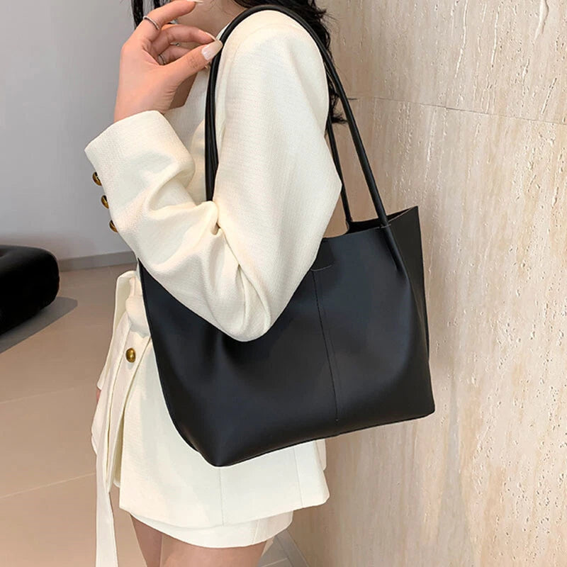 Retro Zwei-Teile Set ⎜ Elegante Tasche mit praktischer Kosmetiktasche und viel Stauraum