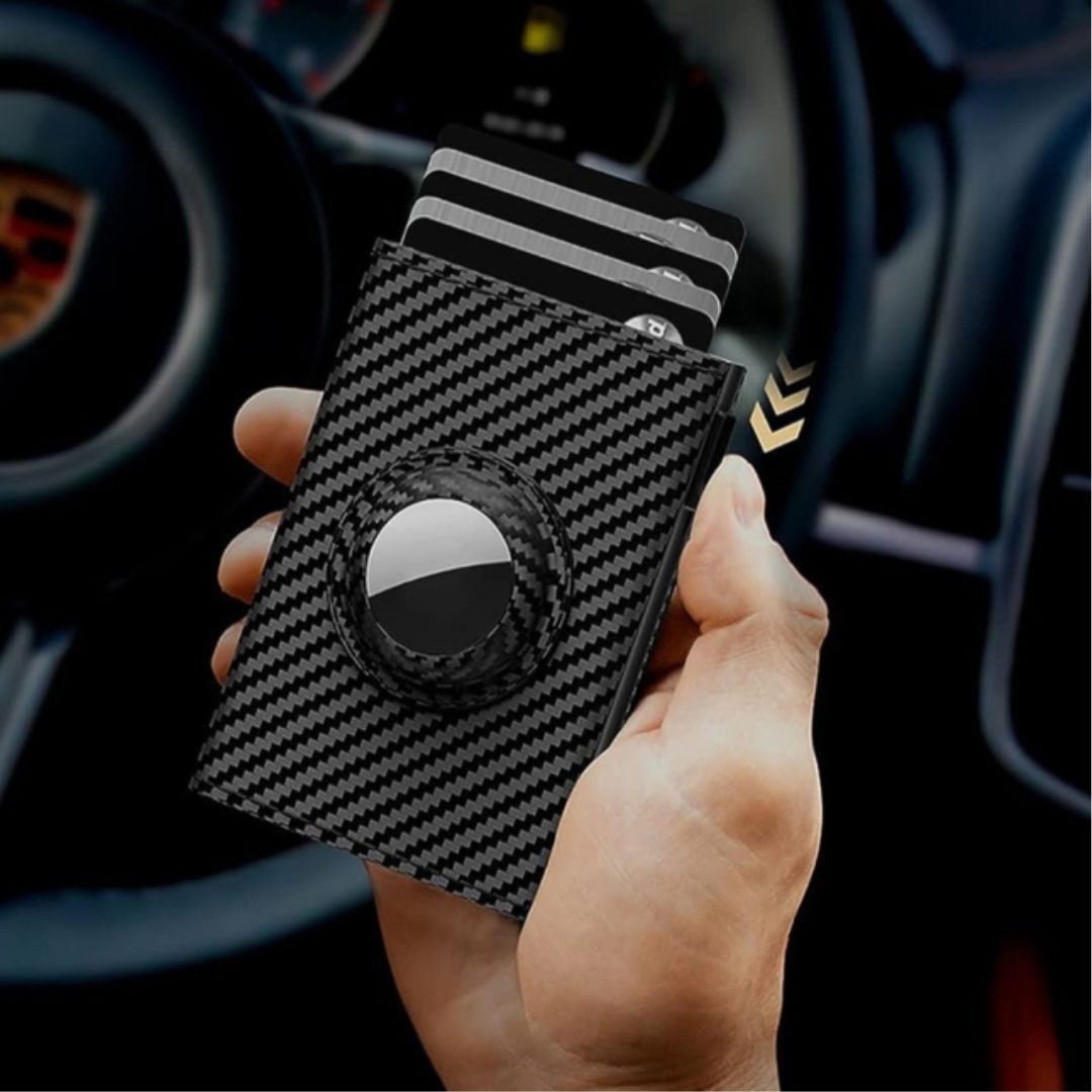 RFID-Kartenhalter für Herren ⎜ Ultrathin Carbon-Geldbörse mit einfachem Zugang und Platz für mehrere Karten