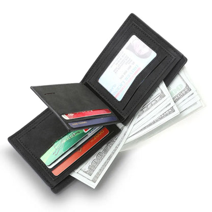Klassische Geldbörse für Herren ⎜ Schlichtes Design mit mehreren Kartenfächern und Platz für Bargeld
