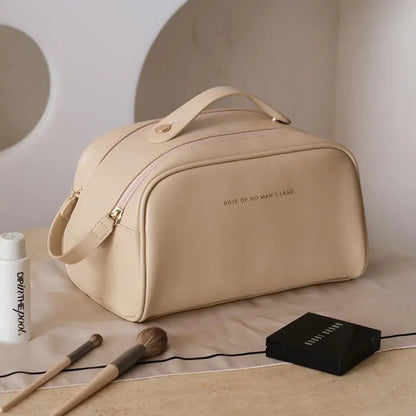 Kosmetiktasche für Damen ⎜ Doppelreißverschluss-Design mit Großer Kapazität und Elegantem Tragegriff
