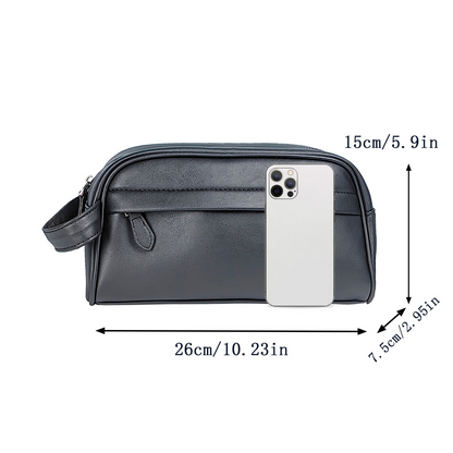 Leder Clutch für Herren ⎜ Große Business Tasche mit praktischem Tragegriff und großzügigem Stauraum