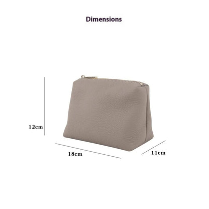 Kosmetiktasche für Damen ⎜ Kompaktes Design aus Lederoptik mit Reißverschluss für Lippenstifte und Make-up