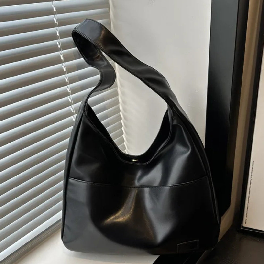 Vintage Hobo Tasche für Damen ⎜ Geräumige Schultertasche aus PU-Leder