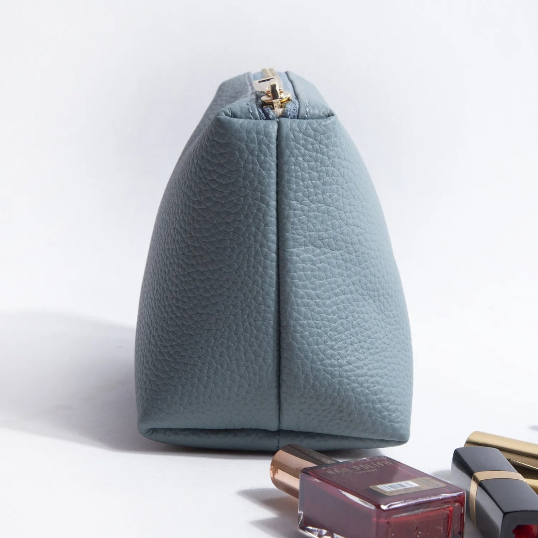 Kosmetiktasche für Damen ⎜ Kompaktes Design aus Lederoptik mit Reißverschluss für Lippenstifte und Make-up